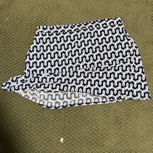 Leota Cosette skirt navy patterned 2x